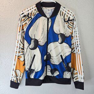 Adidas Farm Rio Superstar Track Jacket Multicolor Artsy Full Print Athletic Top